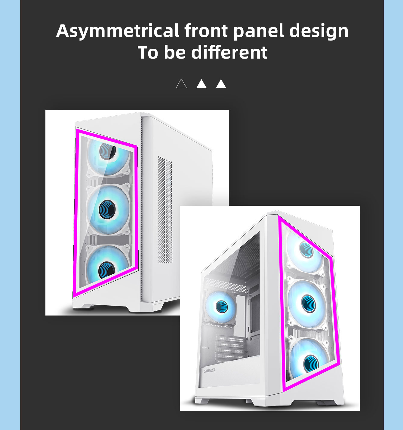 Gamemax Destroyer TGW White USB3.0 Tempered Glass Micro ATX Tower